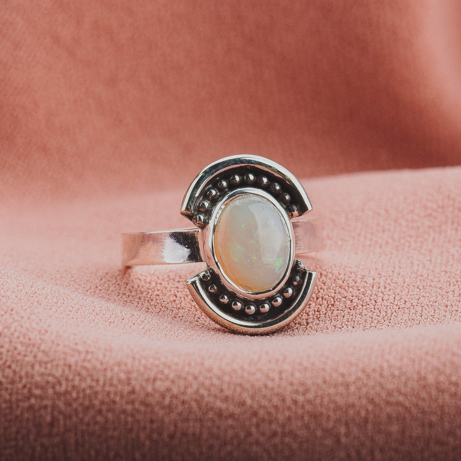 Size 5.25 Opal Shield Ring - Melanie Golden Jewelry - gemstone rings, rings