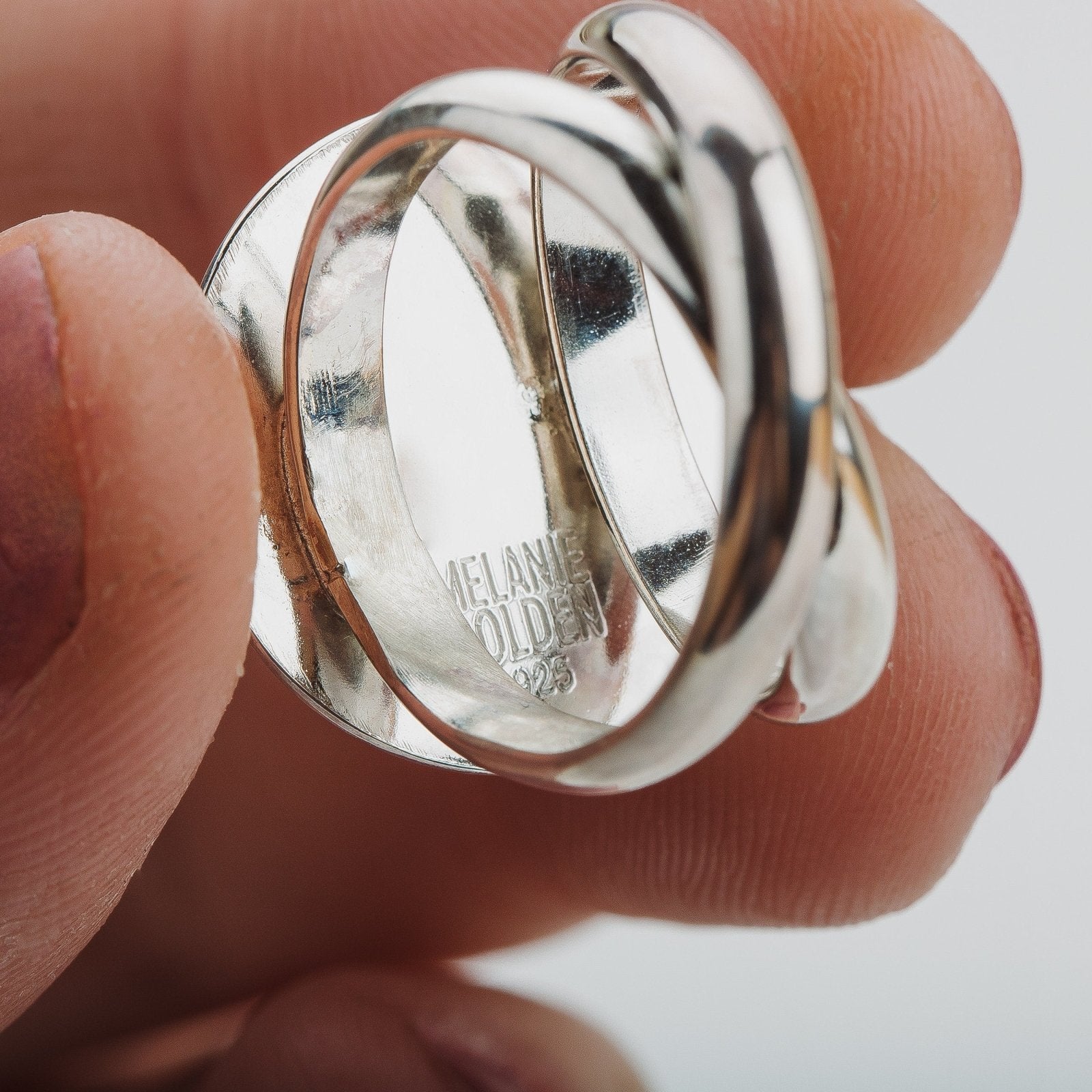 Size 6.5 Aqua Blue Chalcedony Gemstone Ring - Melanie Golden Jewelry - gemstone rings, rings