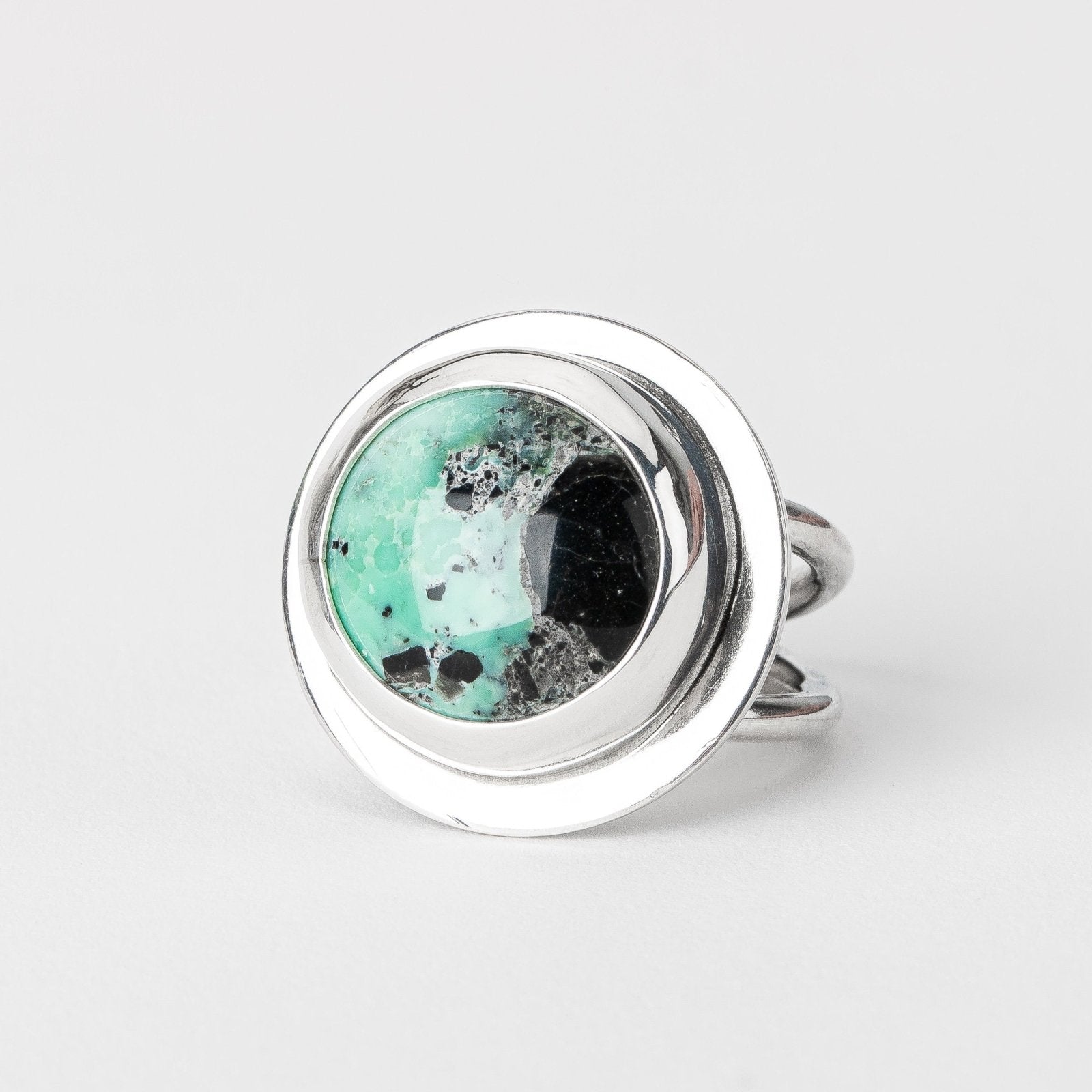 Size 7 Ackerman Canyon Variscite Gemstone Ring - Melanie Golden Jewelry - gemstone ring, gemstone rings, rings