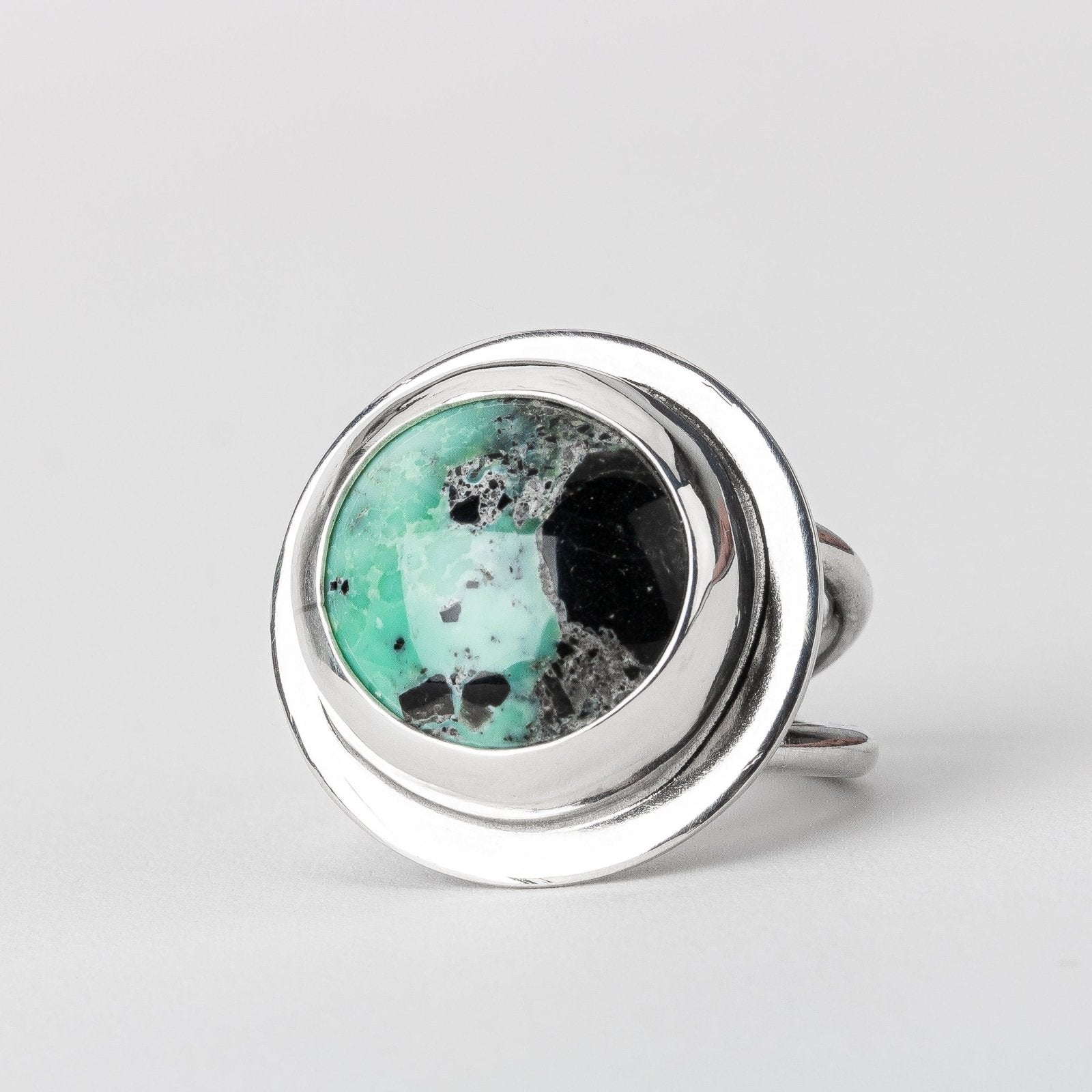 Size 7 Ackerman Canyon Variscite Gemstone Ring - Melanie Golden Jewelry - gemstone ring, gemstone rings, rings