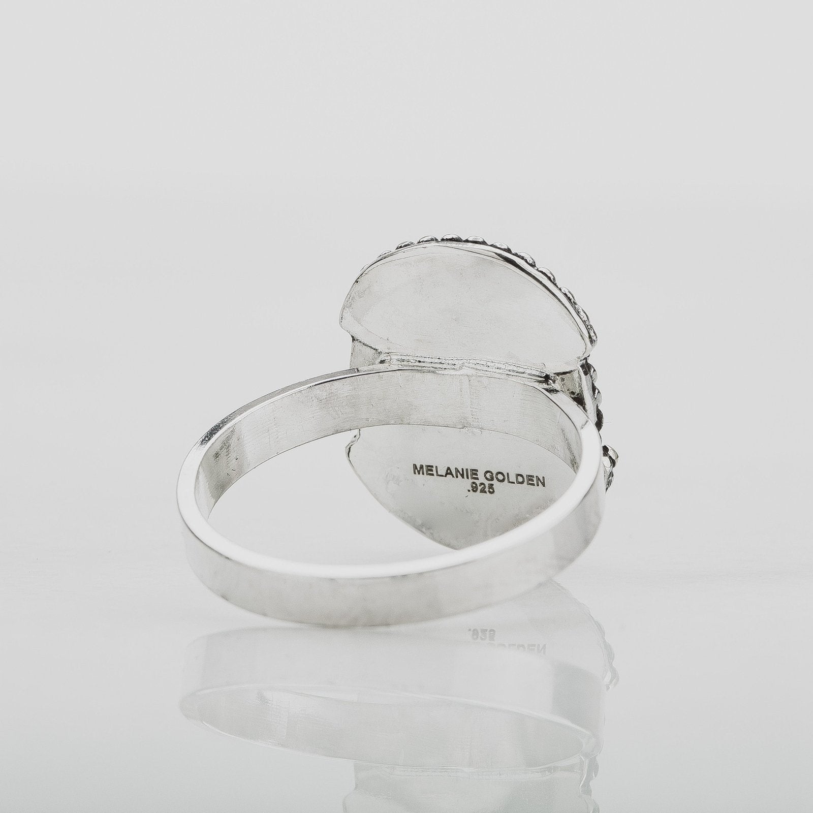 Size 8.5 White Buffalo Gemstone Ring - Melanie Golden Jewelry - gemstone rings, rings