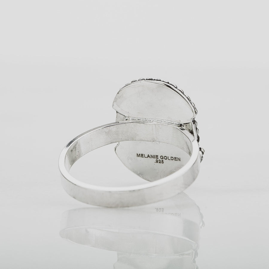 Size 8.5 White Buffalo Gemstone Ring - Melanie Golden Jewelry