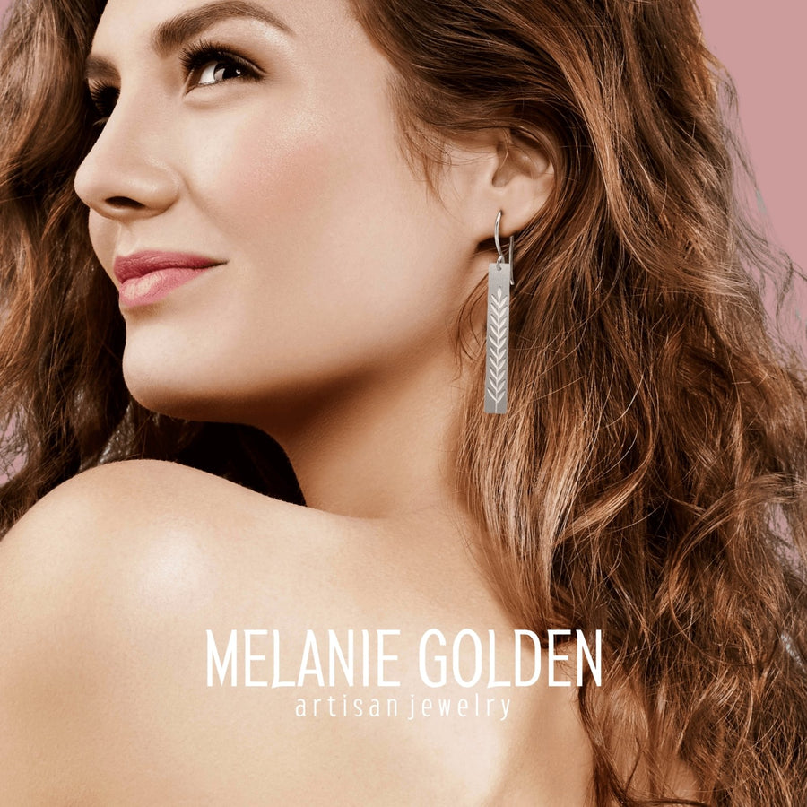 Stainless Steel Climbing Vine Earrings - Melanie Golden Jewelry