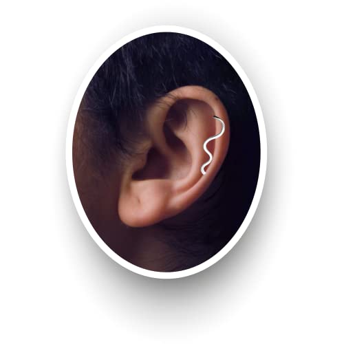 The Original Wave Cartilage Earring - Melanie Golden Jewelry - _badge_bestseller, bestsellers, body jewelry, cartilage earrings, earrings, everyday essentials, piercings