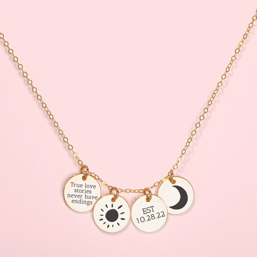 The Ultimate Custom Disc Necklace - Melanie Golden Jewelry