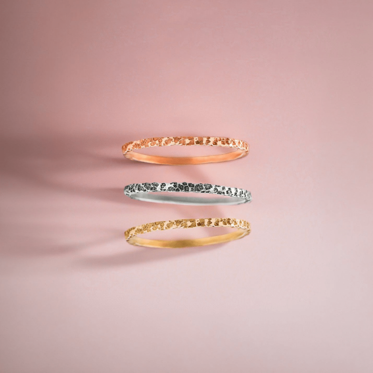 Trio of Boulder Stacking Rings