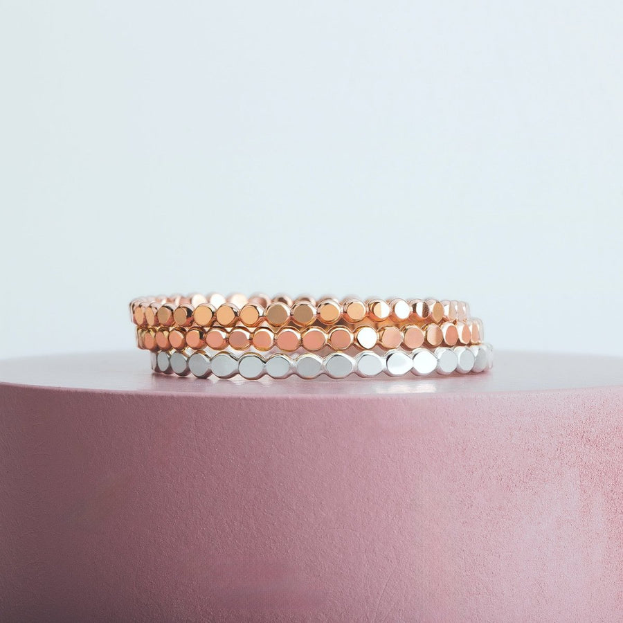 Trio of Glimmer Stacking Rings