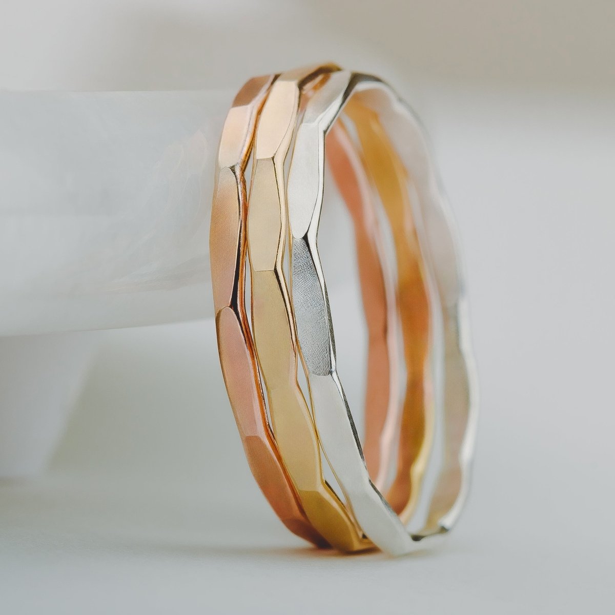 Trio of Mirror Stacking Rings