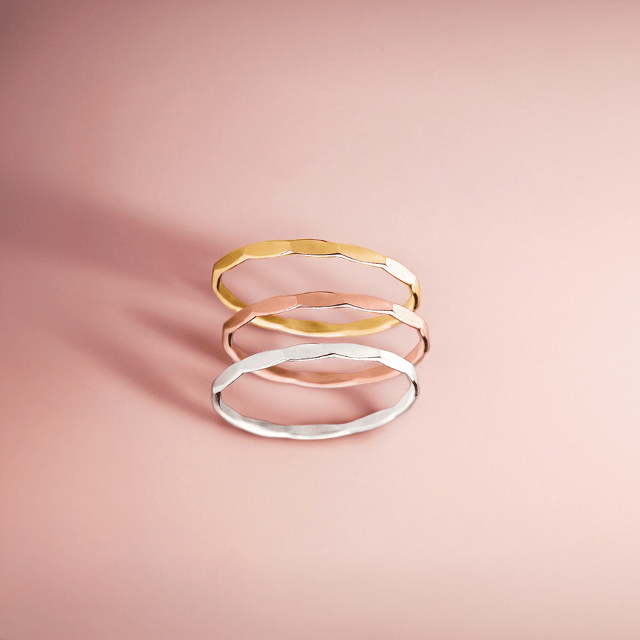 Trio of Mirror Stacking Rings