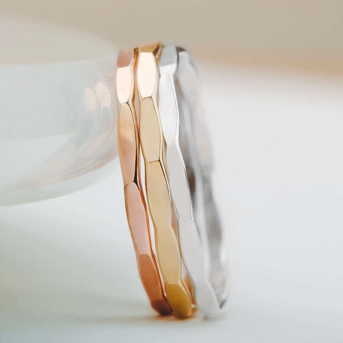 Trio of Mirror Stacking Rings