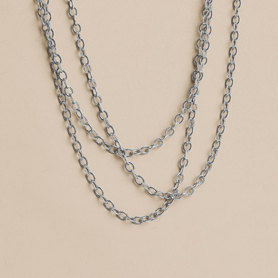 Triple Layered Sunburst Chain Necklace - Melanie Golden Jewelry