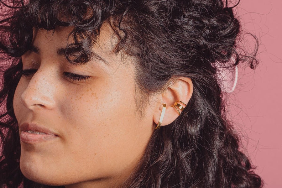 Wide Ear Cuff - Melanie Golden Jewelry