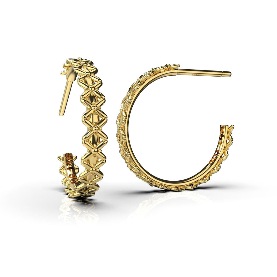 XOE Hoop Earrings - Melanie Golden Jewelry