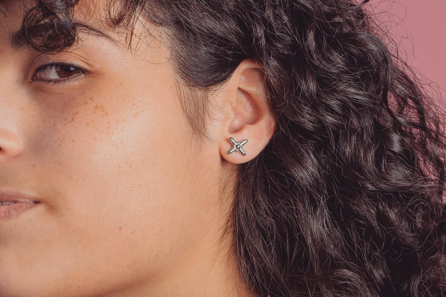 XOE Post Earrings - Melanie Golden Jewelry - Designer Series, earrings, post earrings, stud, stud earrings, symbolic